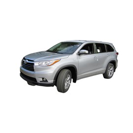 QAA is Compatible with 2014-2019 Toyota Highlander 1 Piece Stainless Hood Vent Trim HT14110