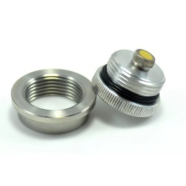 BungKing Vented Aluminum Oil tank filler cap and stainless steel weld in bung