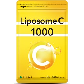 Liposome C 1000 Liposomes, 90 Capsules, 30 Day Supply, 90 Tablets x 1 Bag, Vitamin C Seed Combs