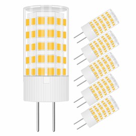 TRIJZHOU 5 Pack G4 12V LED Light Bulbs, 4W (40w 30w Halogen Equivalent) Warm White 3000k AC DC 400 LM, G4 JC T3 Bi-Pin Base Bulb for Home and Landscape Lighting