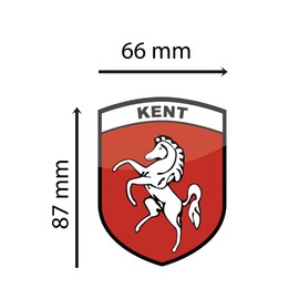 stika.co Pack of 2 Kent County Flag signs - Static Cling Window vinyl - Car, Van, Truck Window Sign - United Kingdom County flags