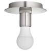 Quorum 322-80 Transitional One Light Ceiling Mount in Brass Finish