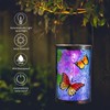Afirst Solar Lantern Outdoor Hanging Glass Butterfly Solar Lights Waterproof