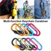 TITECOUGO Aluminum Alloy D-Ring High Strength Carabiner Key Chain Clip