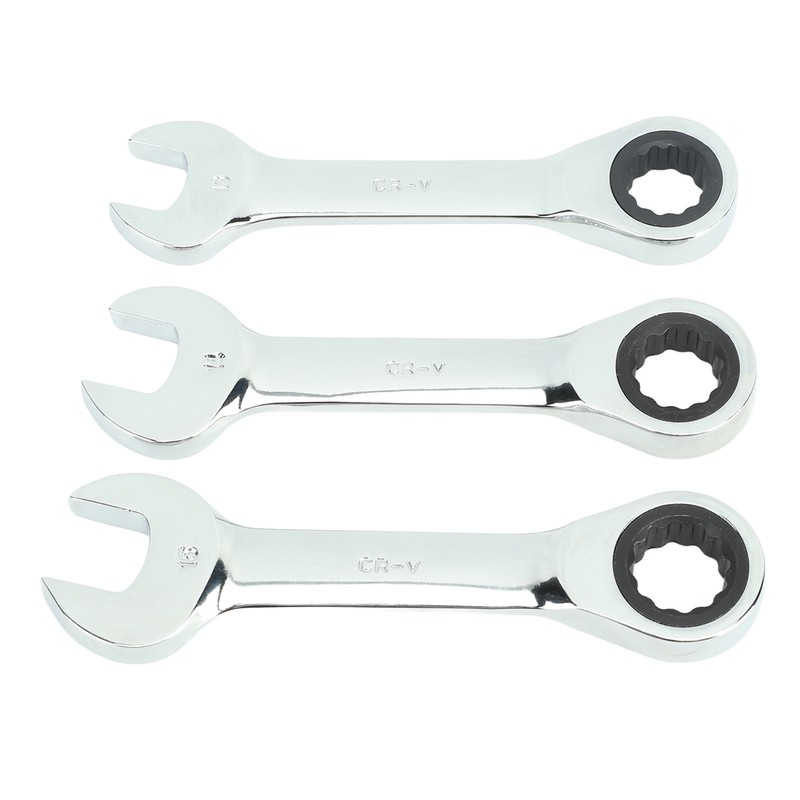 3Pcs Ratchet Wrench 72 Tooth 13mm 14mm 15mm Tool Steel