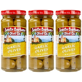 Santa Barbara 3pk Garlic Stuffed Olives 5oz