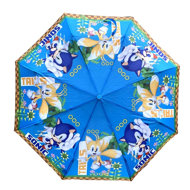 CARTOON Folding Umbrella for Kids Windproof 8 Spokes Fiberglass Folding