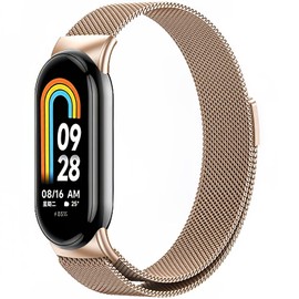 Harikiri Magnetic Bands Compatible with Xiaomi Mi Band 9/Xiaomi Mi Band 8,Stainless Steel Metal Magnetic Replacement Strap for Xiaomi Mi Band 9/Xiaomi Mi Band 8,Women and Men