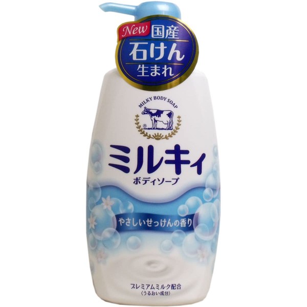 Milky Body Soap, Gentle Soap Scent, Pump, 18.4 fl oz (550 ml)