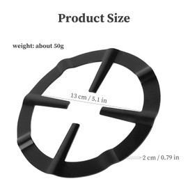 Gas Ring Reducer for Coffee Pot Iron Mocha Pot Stand Coffee Pot Stand Gas Stove Cooker Stand Reducer Ring Holder, Heavy Metal Trivits for Gas Hob Stoves