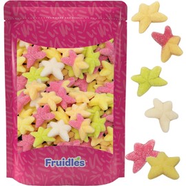 Fruidles Gummy Star Candies, Starfish Licorice, Dutch Sea Stars Gummies, Assorted Colors (Sour Gummy Star Candies, 4.4 Pounds)