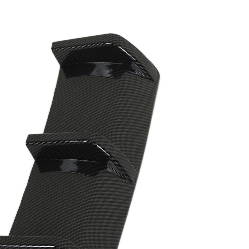 93cm Rear Bumper Diffuser Carbon Fiber Pattern Sporty Style Shark