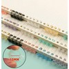 Plus Nao Loose Leaf Binder Rings, Set of 10, Plastic,