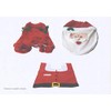 L&C® 3 Pcs Christmas Decorations Happy Santa Toilet Seat Cover