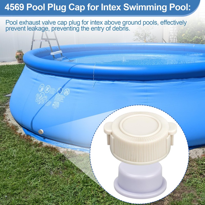 4569 Pool Drain Cap Plug for Intex Above Ground Pool,