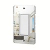 Generic Mirror Acrylic Single Rocker Light Switch Cover Decorative 1