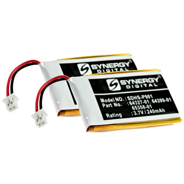 Synergy Digital Wireless Headset Batteries, Compatible with Plantronics SC60 Wireless