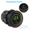 Linkstyle Battery Voltage Meter, Waterproof Voltmeter Gauge 12V, DC Volt