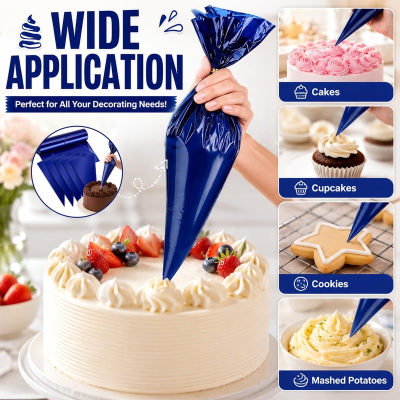 YANJINGSHE Piping Bags 30 Pack 21 Inch Disposable Icing Bags