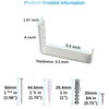Shelf Brackets 6 Pack Heavy Duty Floating 5.5"L x 4.0"H