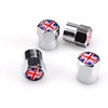 Goliton® British Flag Mini Metal Car Tire Tyre Valve Nozzle