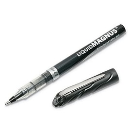 AbilityOne - Liquid Magnus(R) Roller Ball Pen-0.7mm, Black Ink 7520-01-461-2664: Dozen, 12 Item(s)