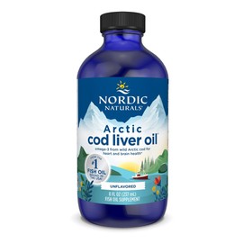 Nordic Naturals Nordic Naturals Arctic Cod Liver Oil, Unflavored - 8 oz - 1060 mg Total Omega-3s with EPA & DHA - Heart & Brain Health, Healthy Immunity, Overall Wellness - Non-GMO - 48 Servings