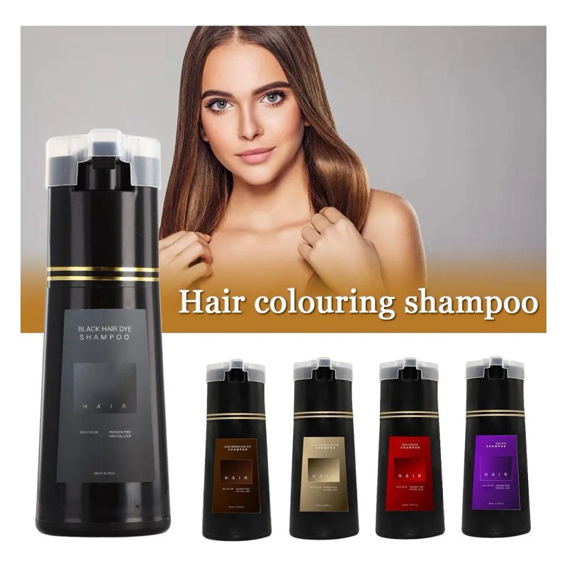 Champú Teñir Cabello Tinte Instantáneo