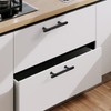 9BUILD 10 Pack 3.75 Inch Knurled Cabinet Handle Matte Black