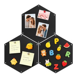 3-Pack Magnetic Board for Wall for Magnets -12.6" Heavy-Duty Metal Magnet Board, Ideal for Travel Souvenir Magnets, Art Collections & Craft Projects in Home Offices, Hobby Rooms