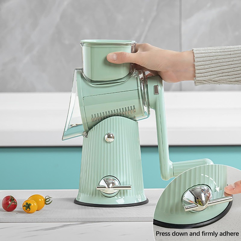 BSFRNF 5 In 1 Rotary Cheese Grater Vegetable Slicer for