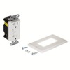 Eastman Tamper Resistant Self-Test Slim GFCI Outlet with LED Indicator