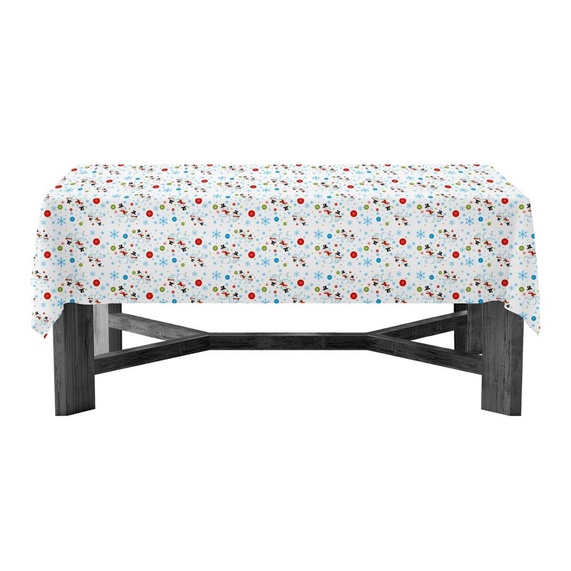 Party Essentials Heavy Duty Disposable 54" x 108" Printed Plastic