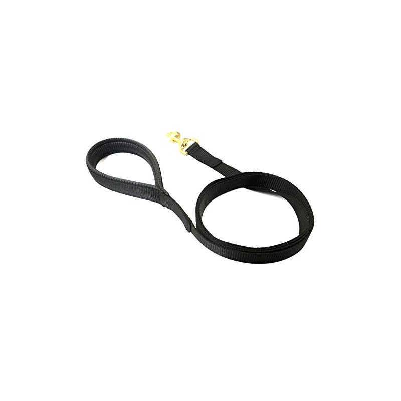 45"/1m Long Dog Training Lead With Padded Handle And Solid