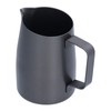 400ml Black PTFE Oblique Mouth Milk Frothing Jug 304 Stainless