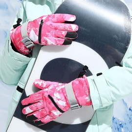 Warm Winter Gloves Windproof Touch Screen Gloves Non-Slip Elastic Cuff Thermal Gloves for Women Men Waterproof Cycling Gloves for Running Climbing Hiking