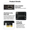 PCIe Network Card 10/100/1000/2500Mbps Gold Plated Pin Aluminium Alloy Gigabit