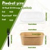 TINSKY 50 Pack 32 Oz Large Paper Bowls with Lids