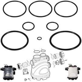 Hihitomorrow R0502500 Full Set O-Ring Seal Replacement Parts Kit for Zodiac Jandy Nature2 Fusion Inground, Fusion Soft, Vision aboveground, Polaris Scorpio Crystals 280 380, Replace for R0502500