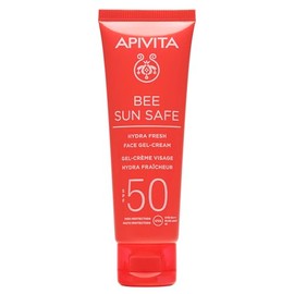 Apivita Bee Sun Safe gel-crema Hydra Fresh SPF50 50 ml – con propóleo, algas marinas y ácido hialurónico – protección alta, hidratación y frescor sin sensación grasa