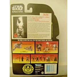 Kenner Han Solo in Carbonite Block Power of the Force 2 MOC corrected red card Bespin