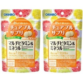 Set of 2 Chewable Supplements, Multi Vitamins & Minerals, 120 Tablets