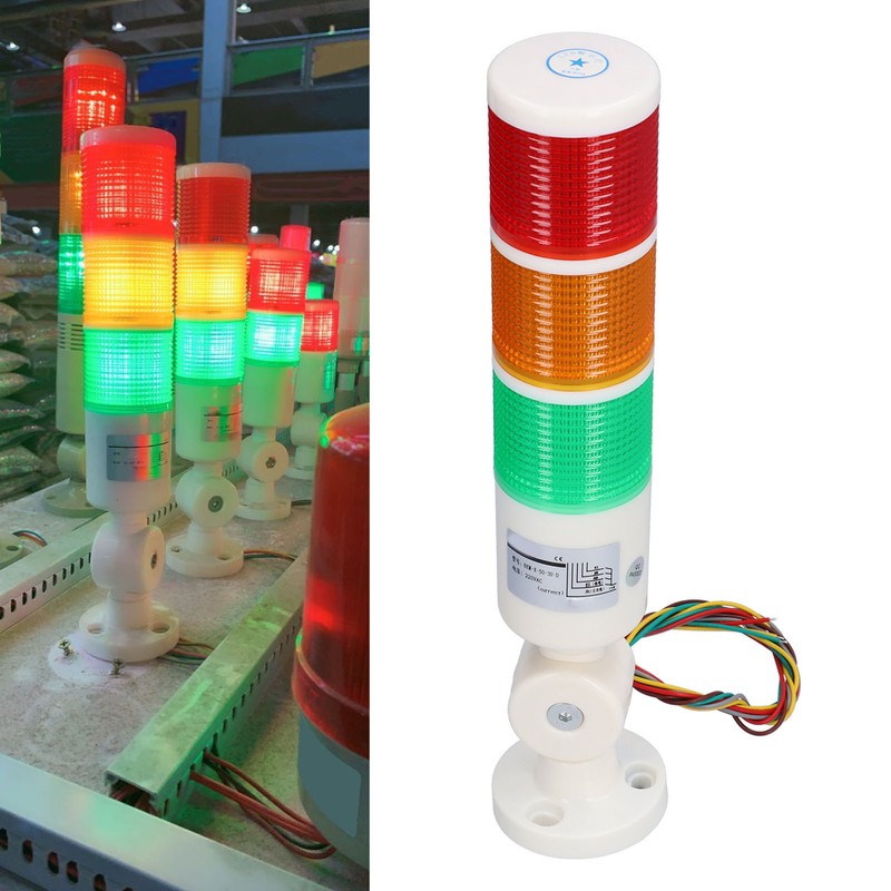 BERM Signal Tower Always Bright 3 Colour LED Light Foldable