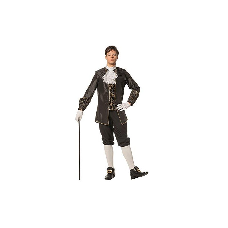 shoperama Marquis Men's Baroque Rococo Costume, Taffeta Suit, Count Nobleman,