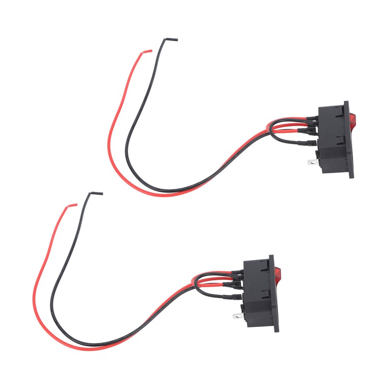 2PCS Pottery Machine Power Switch Push Button Safe Heat Resistant