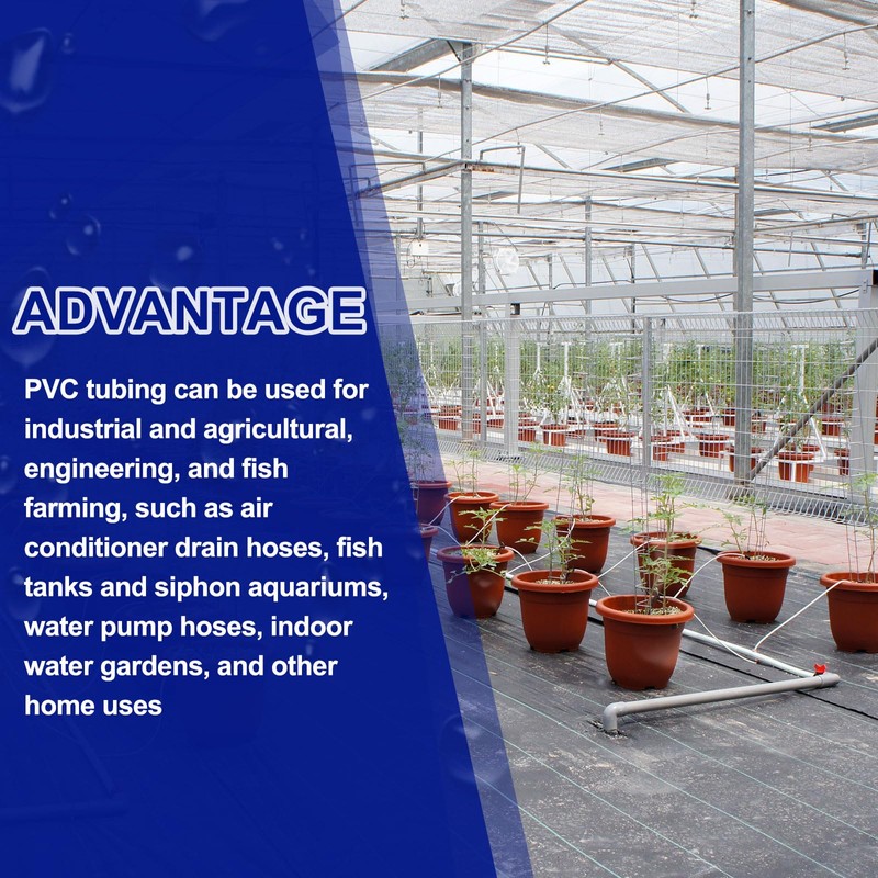 sourcing map PVC Tubing, 8mm ID x 11mm OD -