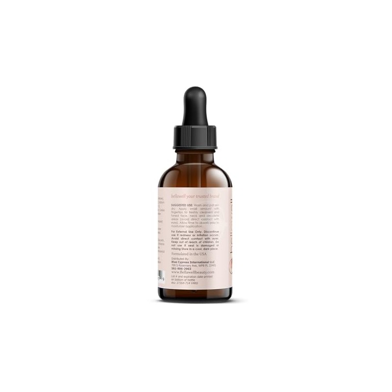 Suero Facial con Vitamina C, Acido Hialuronico, Vitamina E, Sabila