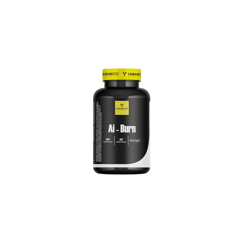 YAMAMOTO NUTRITION Ai-Burn 180 capsule, Formulato con Caffeina, arancia amara,