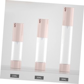 Housoutil 2pcs Vacuum Lotion Press Pump Bottles Empty Cosmetic Subpackaging for Makeup Convenient Refillable Containers for Travel Daily Use