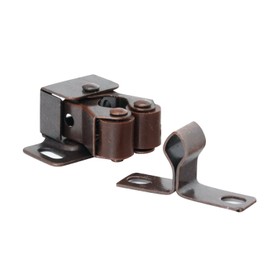 25 Pack Rok Hardware Roller Catch Brown Oil-Rubbed Bronze Copper Finish Heavy Duty Latch for Cabinet Closet Doors ROKRLCS